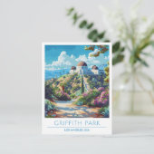 Griffith Park Los Angeles Verenigde Staten Vintage Briefkaart (Staand voorkant)
