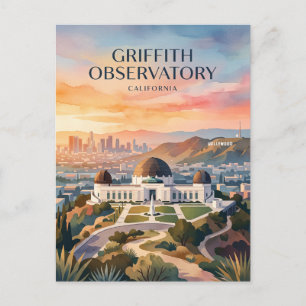 Griffith-sterrenwacht Los Angeles Californië Briefkaart