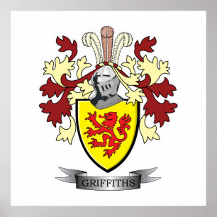 Griffiths Familie Crest Coat of Arms Poster