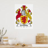 Griffiths Family Crest Poster (Keuken)