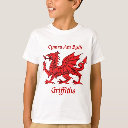 Griffiths Welsh Dragon T-shirt (Voorkant)