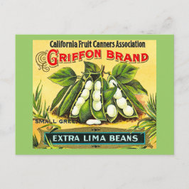 Griffon Brand  Crate Label Lima Bans Briefkaart