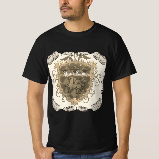 Griffon Family Crest Surname T-shirt (Voorkant)
