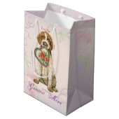 Griffon Heart mama Medium Cadeauzakje (Achterkant Gekanteld)