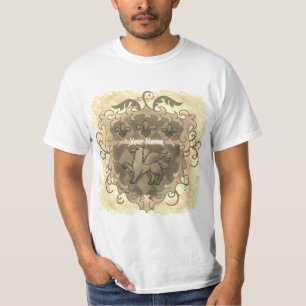 Griffon Schild achternaam T-shirt