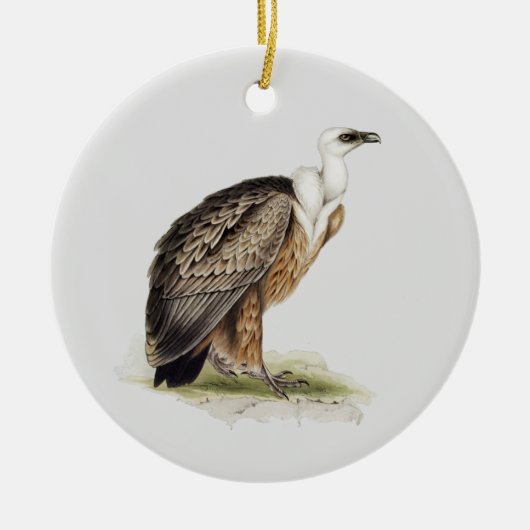 Griffon Vulture Keramisch Ornament (Voorkant)