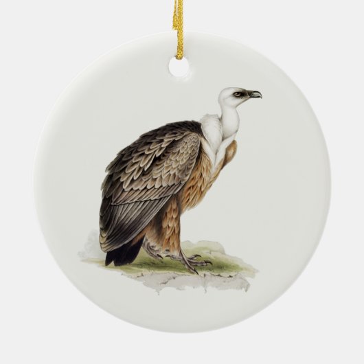 Griffon Vulture Keramisch Ornament (Achterkant)