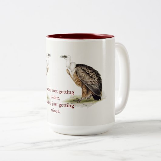 Griffon Vulture Tweekleurige Koffiemok (Voorkant rechts)