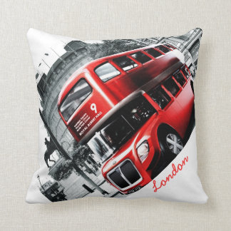 GRIG-STYLE London BusThrow Pillow 16 x 16 inch Kussen