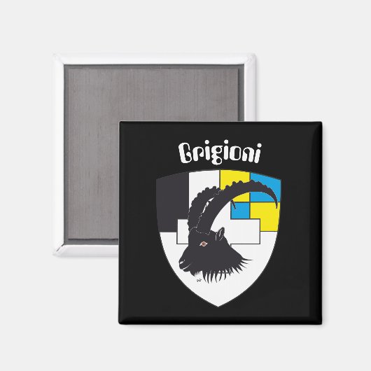 Grigioni Svizzera Magnet (Voorkant / Achterkant)
