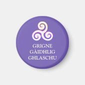 Grigne Gàidhlig Ghlaschu Button Magnet (Voorkant)