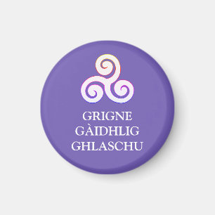 Grigne Gàidhlig Ghlaschu Button Magnet