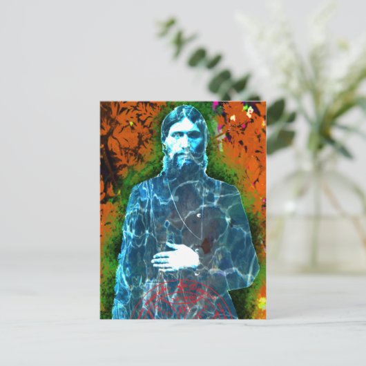 Grigori Rasputin Russische geschiedenis Mad Monk M Briefkaart (Staand voorkant)