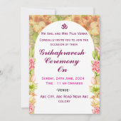 Grihapravesh Invitations  Kaart (Voorkant)