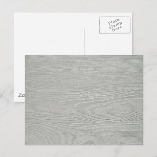 GRIJDE WIT-VLOEISTEXTUURTEMPEL BRIEFKAART (Voorkant / Achterkant)