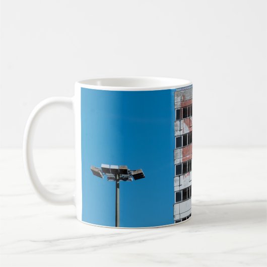 GRIJE EN ZWARTE POSTLAMP KOFFIEMOK (Links)