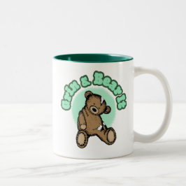 Grijns en accepteer het Twee-Tons koffiekopje Tweekleurige Koffiemok
