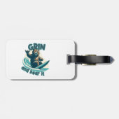 Grijns en Beer het Bagagelabel (Achterkant horizontaal)