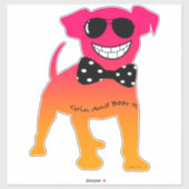 GRIJNS EN BEER HET STICKER (Vel)