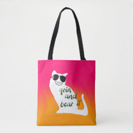 GRIJNS EN BEER IT KITTY CAT MOEDERDAG TOTE BAG