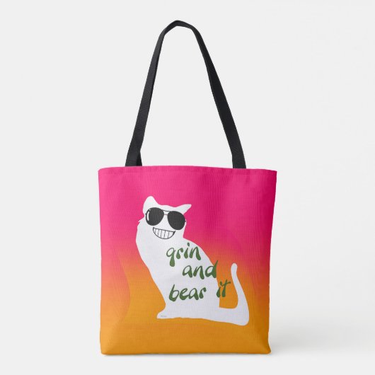 GRIJNS EN BEER IT KITTY CAT MOEDERDAG TOTE BAG (Achterkant)