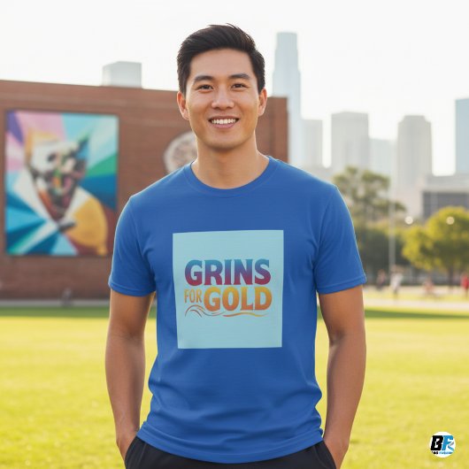 Grijns voor Gold Funny T-shirts