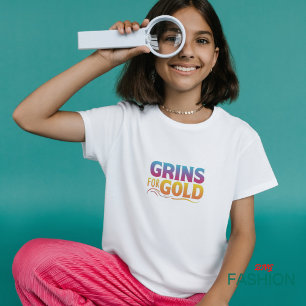 Grijns voor Gold Funny T-shirts