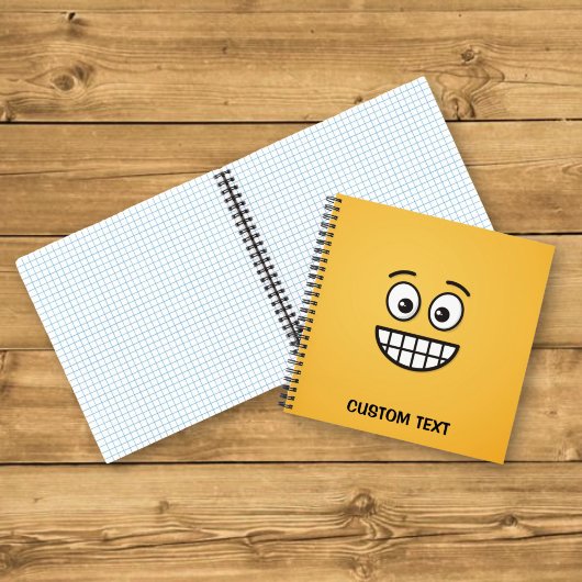 Grijnzend Gezicht met Open Ogen Notitieboek