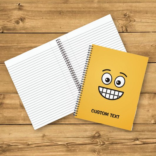 Grijnzend Gezicht met Open Ogen Notitieboek