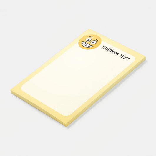 Grijnzend Gezicht met Open Ogen Post-it® Notes (Schuin)
