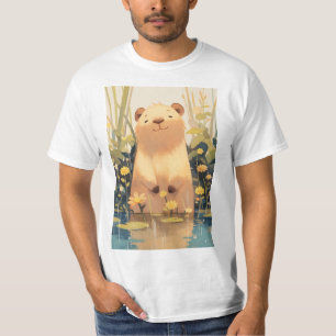 Grijnzende capybara t-shirt