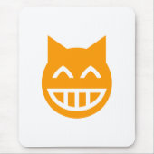 Grijnzende Emoji Kat Muismat (Voorkant)