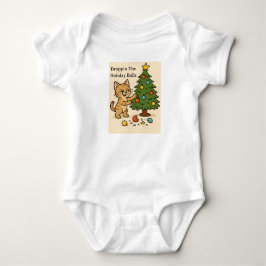 Grijnzende Kittens Kerst Chaos Romper