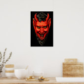 grijnzende krampus poster (Keuken)