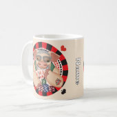Grijnzende pokeraap koffiemok (Voorkant links)