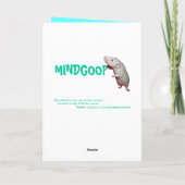 grijnzende rat Verjaardagskaart Kaart (Achterkant)