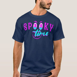 Grijnzende spooktijd t-shirt