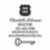 Grijp de aandacht met Realtor Real Estate Laptop Sticker (Voorkant)