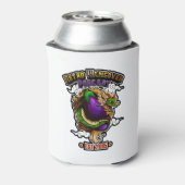 Grijp de Aubergine Dragon Can Coozie (Blikje Achterkant)