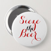 Grijp de bierronde ronde button 4,0 cm (Voorkant /achterkant)