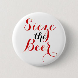 Grijp de bierronde ronde button 5,7 cm