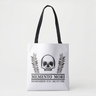 Grijp de Dag Memento Mori schedel Tote Bag