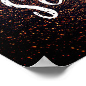 Grijp de dag mooie zeester zonsondergang strand fo poster (Hoek)