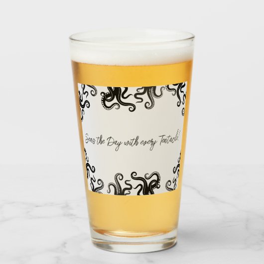 Grijp de Dag Octopus  Glas (Voorkant gevuld)