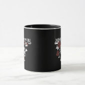 Grijp de Dag - Rode Rozen - Memento Mori Schedel Mok (Midden)