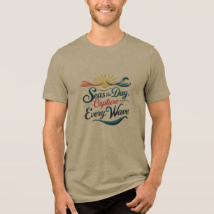 Grijp de Dag – Vang Elke Golf Tri-Blend Shirt
