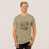 Grijp de Dag – Vang Elke Golf Tri-Blend Shirt (Voorkant volledig)