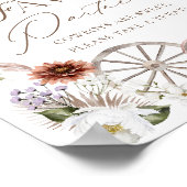 Grijp een gunst Partner Wild Western Baby shower Poster (Hoek)