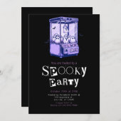 Grijp een spook moderne minimalistische Halloween Kaart (Voorkant / Achterkant)