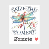 Grijp het moment - Artistieke libel Sticker (Vel)